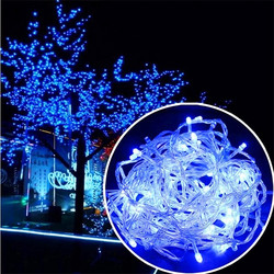 Λαμπάκια LED Τύπου Κουρτίνα 3Μ Μπλε με 8 Προγράμματα Εναλλαγής 55W