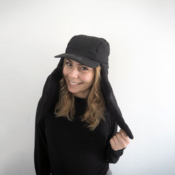 Quilted Puffer Balaclava Beanie