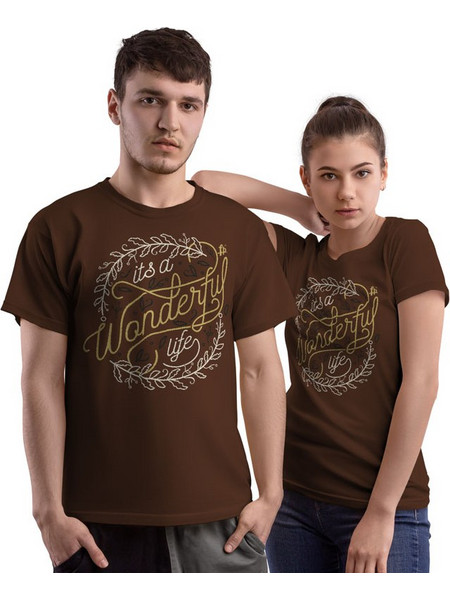 Its A Wonderful Life (Κοντομάνικο Ανδρικό / Unisex) - Chocolate