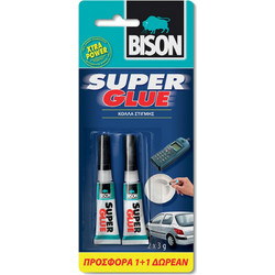 Bison Κόλλα Bison Super Glue Liquid Σε Blister 3g (66988)
