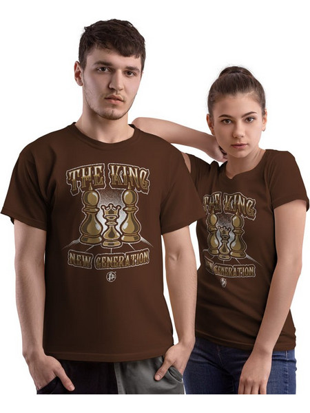 The King New Generation (Κοντομάνικο Ανδρικό / Unisex) - Chocolate