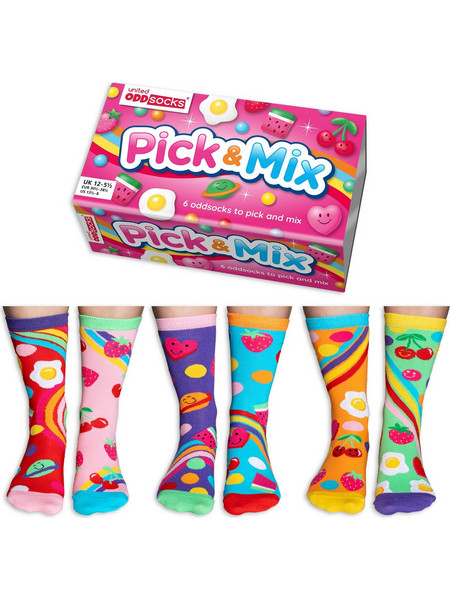 ΠΑΙΔΙΚΕΣ ΚΑΛΤΣΕΣ UNITED ODDSOCKS 6 ΔΙΑΦΟΡΕΤΙΚΑ ΣΧΕΔΙΑ 30,5-38,5 PICK AND MIX 94.01.002