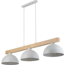 TK Lighting Oslo 4712 Κρεμαστό Φωτιστικό Οροφής Ράγα Τρίφωτο Λευκό