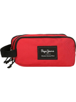 Pepe Jeans Aris Κασετίνα με 3 Θήκες Κόκκινη 63347A5