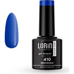 Lorin Gel Lacquer 410 Mexican Blue Ημιμόνιμο Βερνίκι Νυχιών 8ml