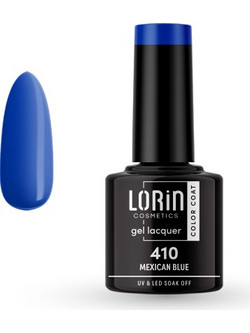 Lorin Gel Lacquer 410 Mexican Blue Ημιμόνιμο Βερνίκι Νυχιών 8ml
