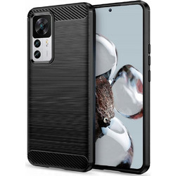 Tech-Protect Carbon Back Cover Black (Xiaomi 12T)