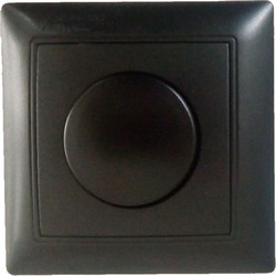 Controller μαύρο ματ χωνευτό Century Control 1-10V με διακόπτη Α/Ρ & αναλογική είσοδο 1-10VDC - 10.003.19.10.04
