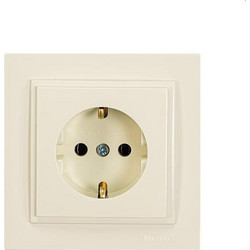 Πρίζα Σούκο χωνευτή 16A 250V Μπεζ 152-10230 MONO ELECTRIC Despina Eurolamp