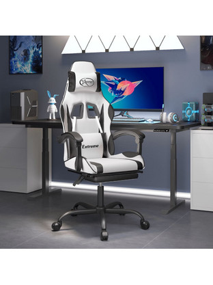 vidaXL Καρέκλα Gaming με Υποπόδιο 349589
