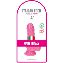 Toyz4lovers Leo Ρεαλιστικό Dildo με Βεντούζα & Όρχεις 13cm Ροζ