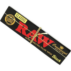 Raw Χαρτάκια Στριφτού Τσιγάρου Classic Black Slim King Size με Τζιβάνες - 32 φύλλα