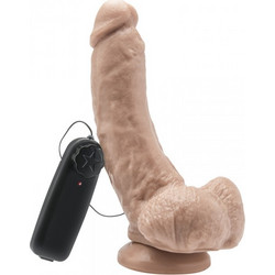 ToyJoy Get Real Remote with Balls Ρεαλιστικός Δονητής με Τηλεχειριστήριο 23cm Flesh