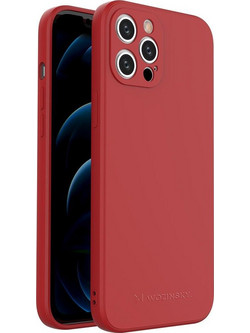 Wozinsky Color Case silicone flexible durable case iPhone 12 Pro Max red