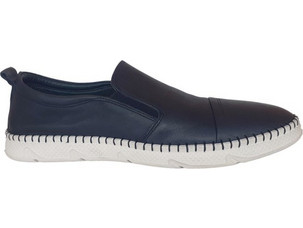 A801BL Ανδρικό Δερμάτινο Ανατομικό AEROSTEP Μπλε