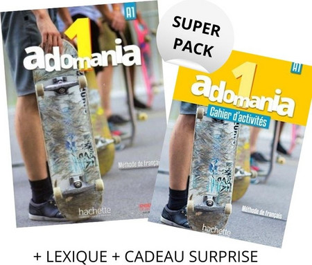ADOMANIA 1 SUPER PACK (LIVRE + CAHIER + LEXIQUE + CADEAU SURPRISE)