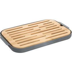 Ψωμιέρα με Καπάκι από Bamboo σε Γκρι Χρώμα 29x18x15.9cmΚωδικός: 32984123