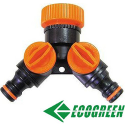 ECOGREEN 4027 Διακλαδωτήρας 3/4 και 1 intsa 2 θέσεων με βανακια