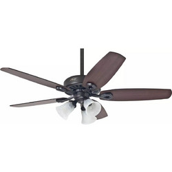 Hunter Builder Plus NB 52 50562 Ανεμιστήρας Οροφής 132cm 65W με Φως Μαύρος Καφέ
