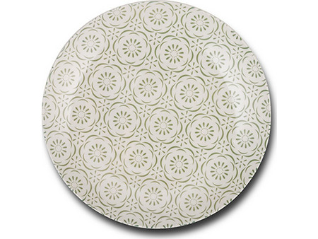 Nava Πιάτα Φρούτου Πορσελάνης Maiolica Green 10-099-111 27cm 6τμχ