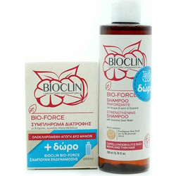 Bioclin Bio-Force Σετ Σαμπουάν & Συμπλήρωμα Διατροφής κατά της Τριχόπτωσης 200ml + 60 Κάψουλες