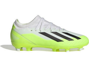 Adidas Performance X Crazyfast 3 FG ID9352 Παιδικά Ποδοσφαιρικά Παπούτσια με Τάπες και Καλτσάκι Λευκά Πράσινα