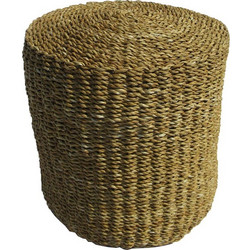 Πουφ Nerea 16-0634 Φ40x40cm Natural
