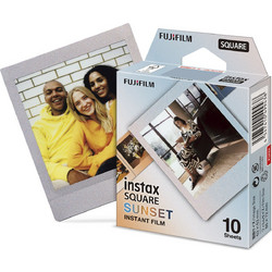 Fujifilm Color Instax Square Sunset Rainbow (10 Exposures)