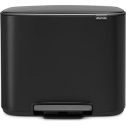 Brabantia 1000224 Κάδος Ανακύκλωσης Bo Pedal 3x11L, Matt Black