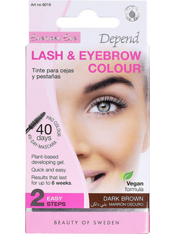Depend Lash & Eyebrow Colour Dark Brown Ημιμόνιμο Mascara Φρυδιών
