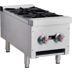Εστία υγραερίου επιτραπέζια INOX διπλή 13KW GAS 73x30x34cm KARAMCO c461678