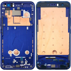 for HTC U11 Front Housing LCD Frame Bezel Plate(Dark Blue) (OEM)