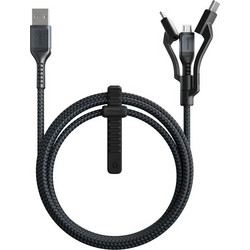 Nomad ULTRA RUGGED Kevlar Universal καλώδιο USB-A 3in1 σε USB C ,Lightning και MicroUSB καλώδιο - 1.5μ - NM01325185