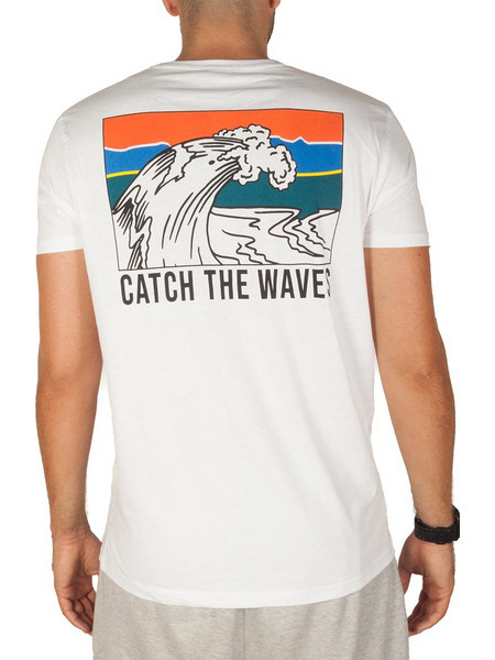 Sublevel T-shirt Catch The Waves White Z21274-WH