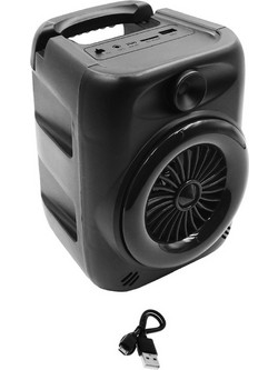 BT-1819 + Amp USB Ηχείο με Λειτουργία Καραόκε Μαύρο