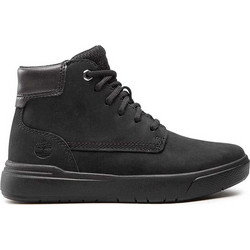 Timberland Παιδικά Μποτάκια Μαύρα Δερμάτινα με Φερμουάρ TB0A2M8Q015