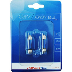 M-tech C5W Powertec Xenon Blue 12V 5W 2τμχ