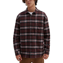 Vans Vans Kessler Ls Wove Ανδρικό Πουκάμισο Βαμβακερό Καρό Μακρυμάνικο Κανονική Γραμμή Καφέ VN0008GSCBD