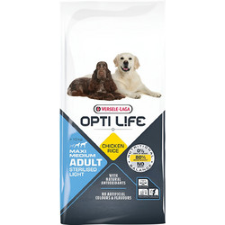 Versele-Laga Opti Life Adult Light Medium & Maxi Chicken & Rice 12.5kg