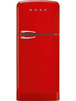 Smeg FAB50RRD5 Retro Δίπορτο Ψυγείο 524lt Full No Frost Υ191xΠ79.6xΒ80.5cm Κόκκινο