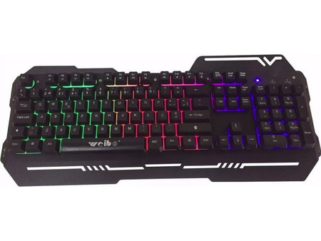Weibo WB-539 Gaming Πληκτρολόγιο RGB Black