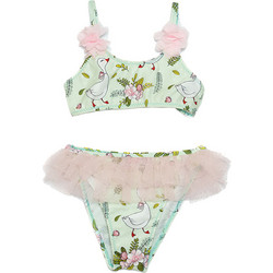 Tortue Παιδικό Μαγιό Bikini Set για Κορίτσι Πράσινο Mint S3-217-204