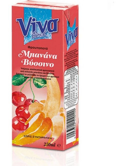 ΧΥΜΟΣ VIVA ΜΠΑΝΑΝΑ-ΒΥΣΣΙΝΟ 250ml