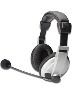Digitus DA-12201 Over Ear Ακουστικά Υπολογιστή με Μικρόφωνο & 3.5mm Jack