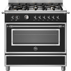 Bertazzoni HER96L1ENET Κουζίνα Ηλεκτρική 86lt με Εστίες Αερίου 89.5cm