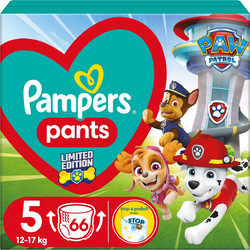 Pampers Pants Paw Patrol Πάνες Βρακάκι No5 12-17kg 66τμχ