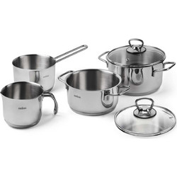 Excelsa Jazz Cook Σετ Κατσαρόλες από Ανοξείδωτο Ατσάλι 6τμχ