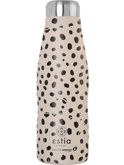 Estia Travel Flask Save The Aegean Leopard Taupe 500ml