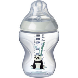 Tommee Tippee Closer To Nature Πλαστικό Μπιμπερό με Θηλή Σιλικόνης κατά των Κολικών 0m+ Pip The Panda 260ml