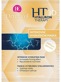 Dermacol Hyaluron 3D Therapy Intensive Hydrating Mask Κρεμώδης Μάσκα Προσώπου για Ενυδάτωση με Υαλουρονικό 2x8ml